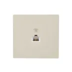 LETO Розетка телефонная евро крем Lezard 752-0300-137