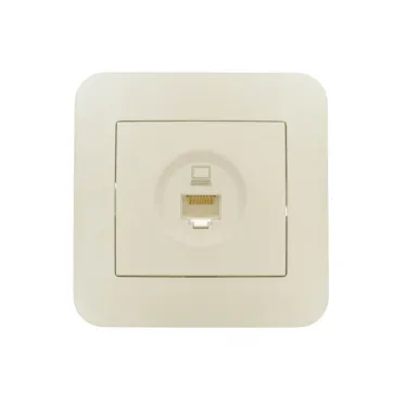 ASTI Розетка компьютерная крем Lezard 7081-0303-139