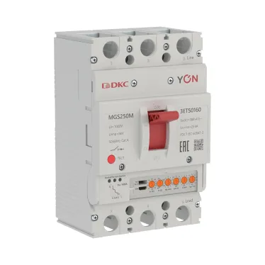 Выключатель автоматический YON MGS250M 3P 63-160A 25kA с электронным расцепителем ETS
