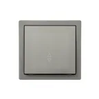 LETO Выключатель проходной платина Lezard 752-3500-105