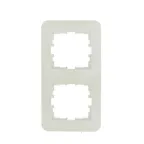 ASTI Рамка 2-ая вертикальная, крем Lezard 7081-0300-152