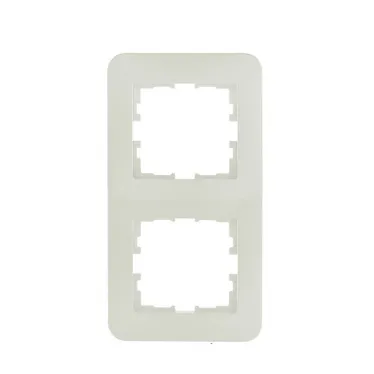 ASTI Рамка 2-ая вертикальная, крем Lezard 7081-0300-152