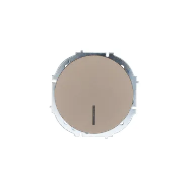 OSEN Выключатель 1-кл. с подсветкой, 10 А, механизм, титан Lezard 743-3788-111