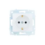 ASTI Розетка с защитой от детей, 16 А, механизм, белая Lezard 7081-0288-124B