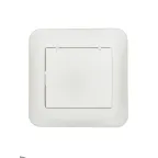 ASTI Розетка с заземлением с крышкой, 16 А, жемчужно-белый перламутр Lezard 7081-3030-123B