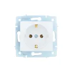 ASTI Розетка с заземлением, 16 А, механизм, белая Lezard 7081-0288-122B