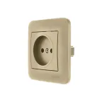 ASTI Розетка без заземления, 16 А, золото Lezard 7081-3636-121B
