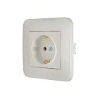 ASTI Розетка с заземлением, 16 А, жемчужно-белый Lezard 7081-3030-122B