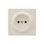 LETO Розетка без заземления крем Lezard 752-0300-121B