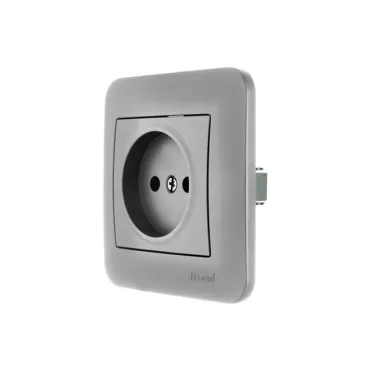 ASTI Розетка без заземления, 16 А,платина Lezard 7081-3535-121B