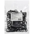 Дюбель-хомут 19х25мм для круглого кабеля нейлон черный (100шт/упак) GENERICA