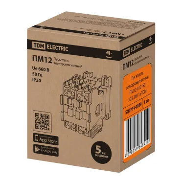 Пускатель электромагнитный ПМ12-010150 У3В 24В 1з TDM