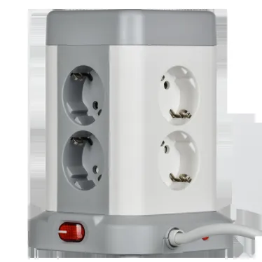 DOMINIC Удлинитель У08K 8 мест 2P+PE 1,5м 3х1,0мм2 16А/250В USB A+C 20Вт серый IEK