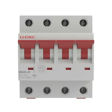 Выключатель автоматический четырехполюсный 40А D 6кА
