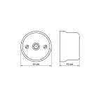 Розетка TV оконечная белая «Болонь» TDM