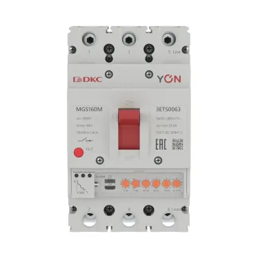 Выключатель автоматический YON MGS160M 3P 25-63A 25kA с электронным расцепителем ETS