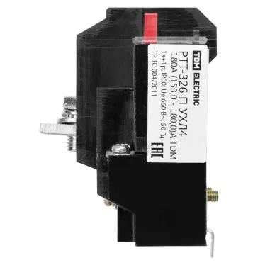 Реле электротепловое токовое РТТ-326 П УХЛ4 180А (153,0 - 180,0)А TDM