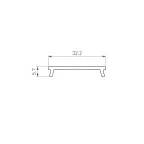 Экран LINIA32-FANTOM-MID-2000 OPAL, пластик