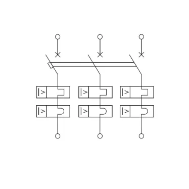 Выключатель автоматический трехполюсный 2А B 6кА