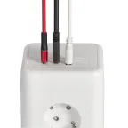 DOMINIC Удлинитель У08K 8 мест 2P+PE 1,5м 3х1,0мм2 16А/250В USB A+C 20Вт белый IEK