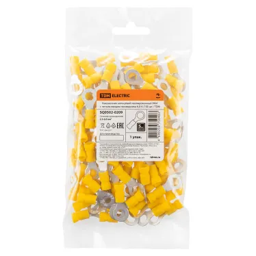 Наконечник кольцевой изолированный НКИ с легким вводом проводника 6,0-6 (100 шт.) TDM