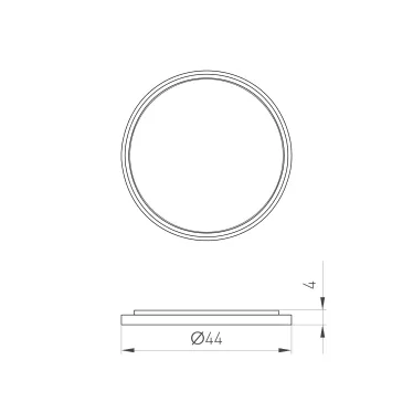 Насадка овалорисующая LGD-DIAFILM-OVAL-LENS-R44 WH металл