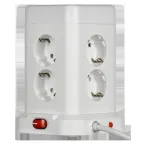 DOMINIC Удлинитель У08K 8 мест 2P+PE 1,5м 3х1,0мм2 16А/250В USB A+C 20Вт белый IEK