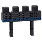 Блок распределительный MULTICLIP 160А половинной длины 4п