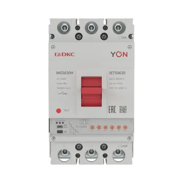 Выключатель автоматический YON MGS630S 3P 252-630A 60kA с электронным расцепителем ETS