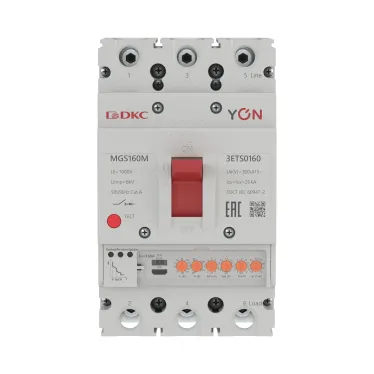 Выключатель автоматический YON MGS160M 3P 63-160A 25kA с электронным расцепителем ETS