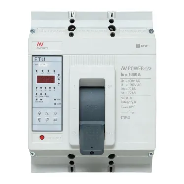 Выключатель автоматический AV POWER-5/3 1000А 70kA ETU4.2 AVERES