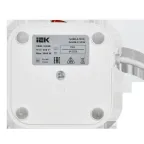 DOMINIC Удлинитель У08K 8 мест 2P+PE 1,5м 3х1,0мм2 16А/250В USB A+C 20Вт белый IEK