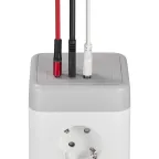 DOMINIC Удлинитель У08K 8 мест 2P+PE 1,5м 3х1,0мм2 16А/250В USB A+C 20Вт серый IEK