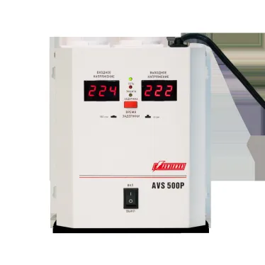 Стабилизатор напряжения POWERMAN AVS 500P для газового котла, компьютера, роутера