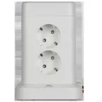 DOMINIC Удлинитель У08K 8 мест 2P+PE 1,5м 3х1,0мм2 16А/250В USB A+C 20Вт белый IEK