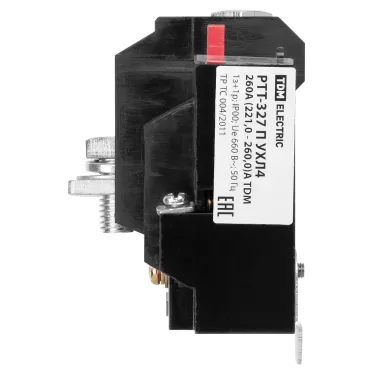 Реле электротепловое токовое РТТ-327 П УХЛ4 260А (221,0 - 260,0)А TDM