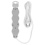 Удлинитель бытовой Люкс 4 гнезда 10 м б/з с з/ш ПВС 2х10 мм2 10 А 250 В 2400 Вт TDM