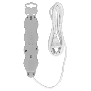 Удлинитель бытовой Люкс 4 гнезда 10 м б/з с з/ш ПВС 2х10 мм2 10 А 250 В 2400 Вт TDM