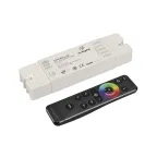 Диммер ARL-SET-PWM-104-72-RGBW-SH-IN, комплект 12-24V, 4x6A, 2.4G, IP20, пластик, 3 года