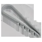                  Дюбель-хомут 5х10мм для круглого кабеля нейлон серый (100шт/упак) GENERICA
               