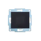 ASTI Выключатель 1-кл. с подсветкой, 10 А, механизм, чёрный бархат Lezard 7081-4288-111