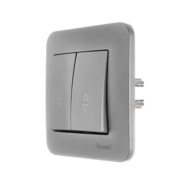 ASTI Выключатель проходной 2-кл., 10 А, платина Lezard 7081-3535-106