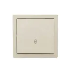                  LETO Кнопка звонка крем Lezard 752-0300-103
               