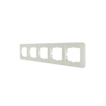 ASTI Рамка 5-ая горизонтальная, жемчужно-белый перламутр Lezard 7081-3000-150