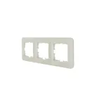 ASTI Рамка 3-ая горизонтальная без вставки жемчужно-белый перламутр Lezard 7081-3000-148