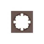 OSEN Рамка 1-ая универсальная, шоколад Lezard 743-7300-146