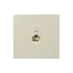 LETO Розетка компьютерная крем Lezard 752-0300-139