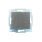 ASTI Выключатель проходной 2-кл., 10 А, механизм, платина Lezard 7081-3588-106