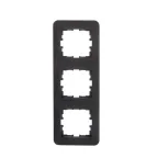 ASTI Рамка 3-ая вертикальная, чёрный бархат Lezard 7081-4200-153