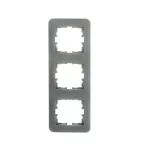 ASTI Рамка 3-ая вертикальная, платина Lezard 7081-3500-153